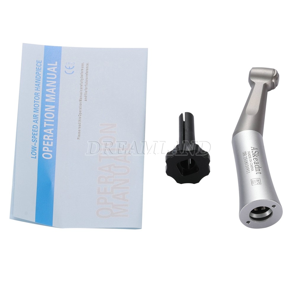 Dental Slow Low Speed Handpiece Contra Angle Push Button