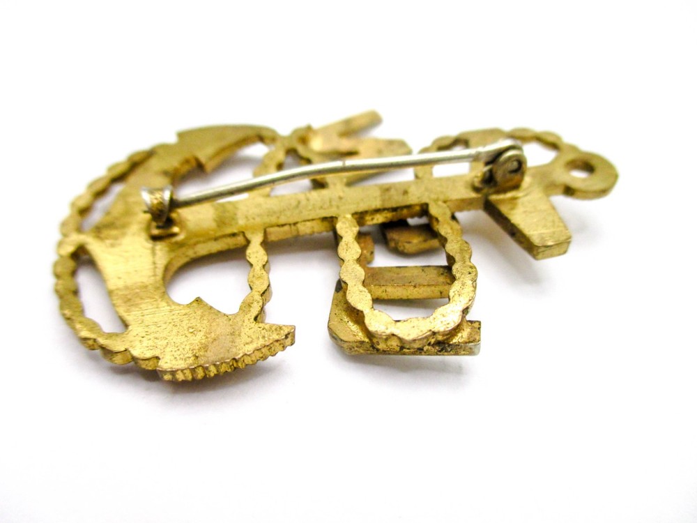 Vintage Navy Pin Anchor Rope with old Clasp