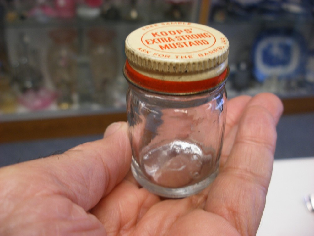 Vintage Sample Koop's Extra Strong Mustard Spice Jar - Empty!