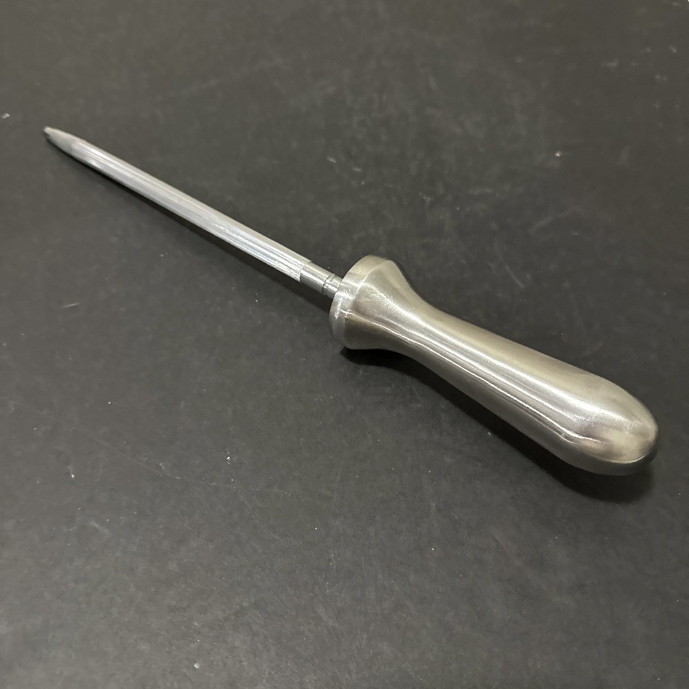 Silver Knife Sharpening Steel Modern Design 12”