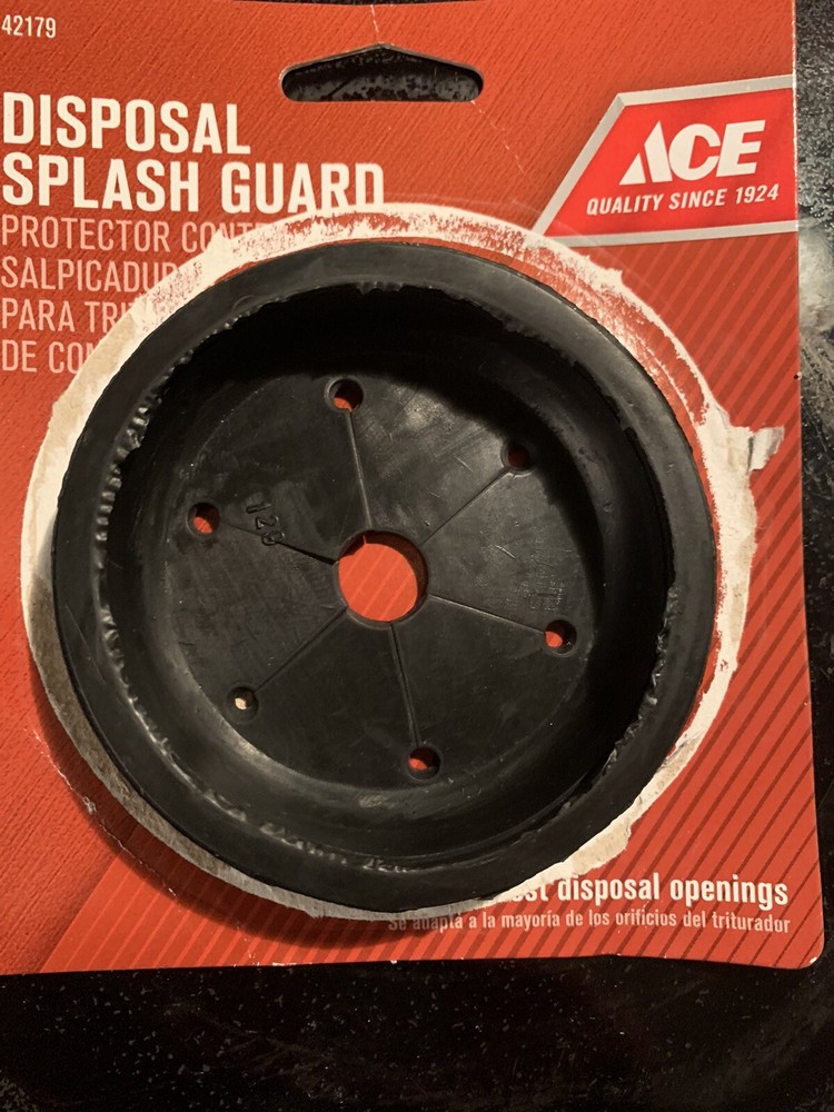 ACE Replacement Garbage Disposal Splash Guard, # 42179, *New*