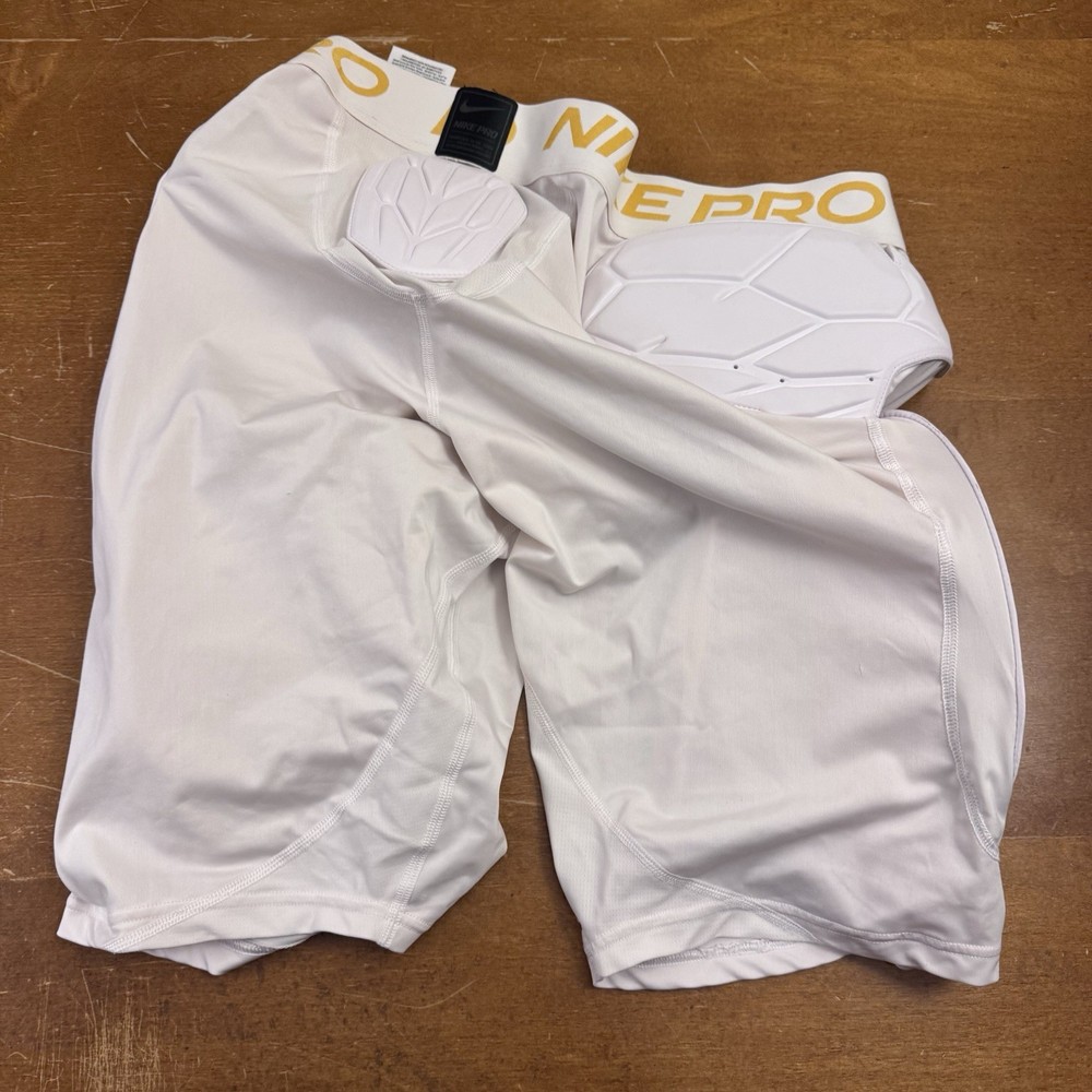 Nike Pro Shorts Mens 3XL White Hyperstrong Core Hardplate Compression Padded