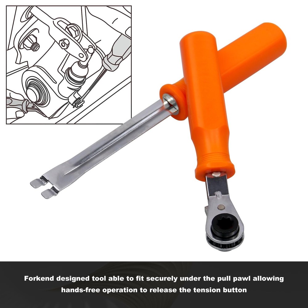2-Piece Automatic Slack Adjuster Release Tool Set for Air Brake System Adjust...