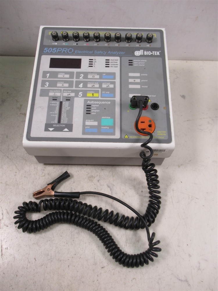 Bio-Tek 505PRO Electrical Safety Analyzer Portable Laboratory Device