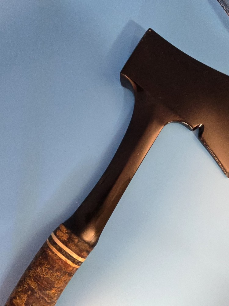 Vtg Eatwig Hatchet axe with Wrapped Leather Handle