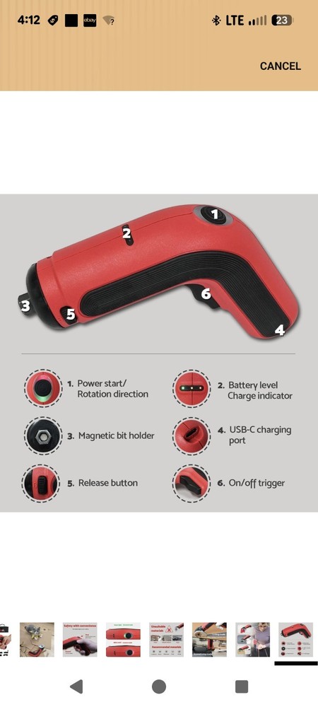 electric scissors and screwdriver