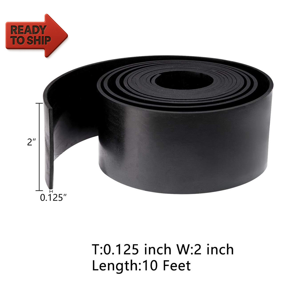 Solid Neoprene Rubber Strips Roll 1/8 (.125) Inch Thick X 2 Inch Wide X