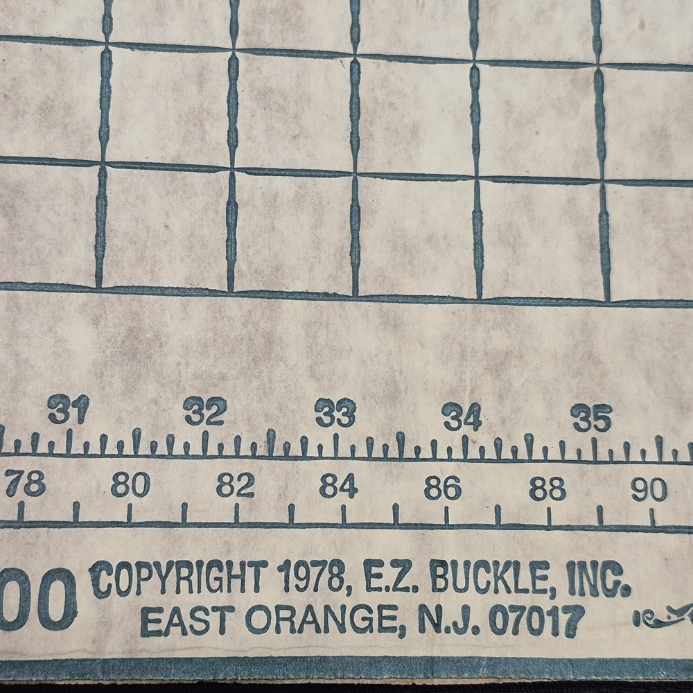 Vintage EZ Pattern Cutting Board 36x72 Sewing Fabric Layout Foldable Grid Lines