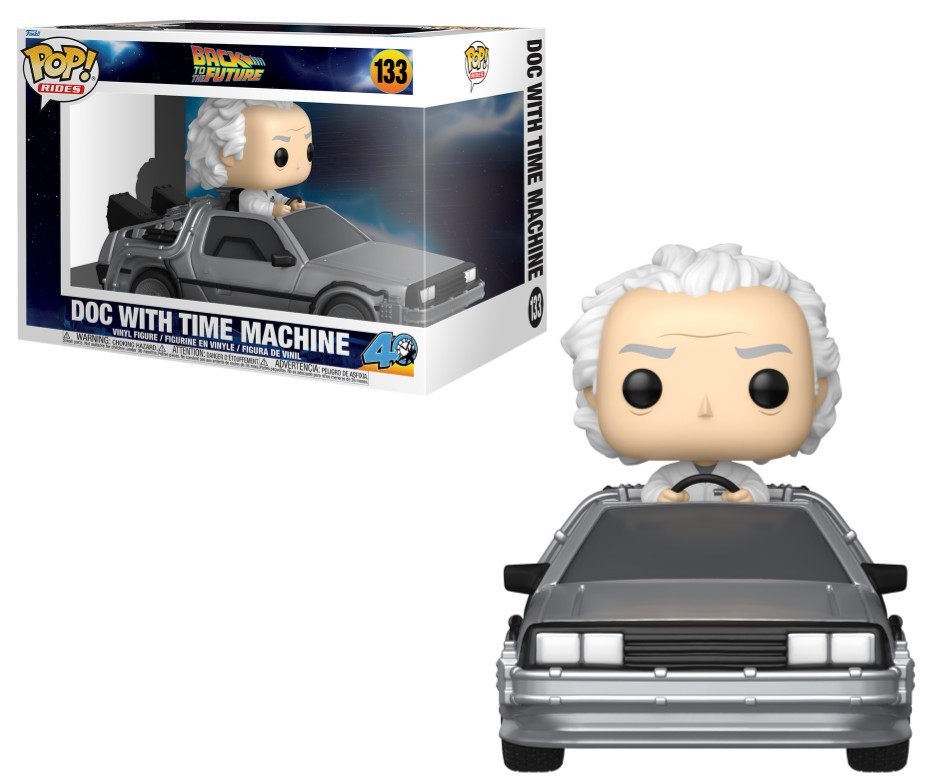 Doc w/Time Machine (Back to the Future) Funko Pop! Deluxe Ride