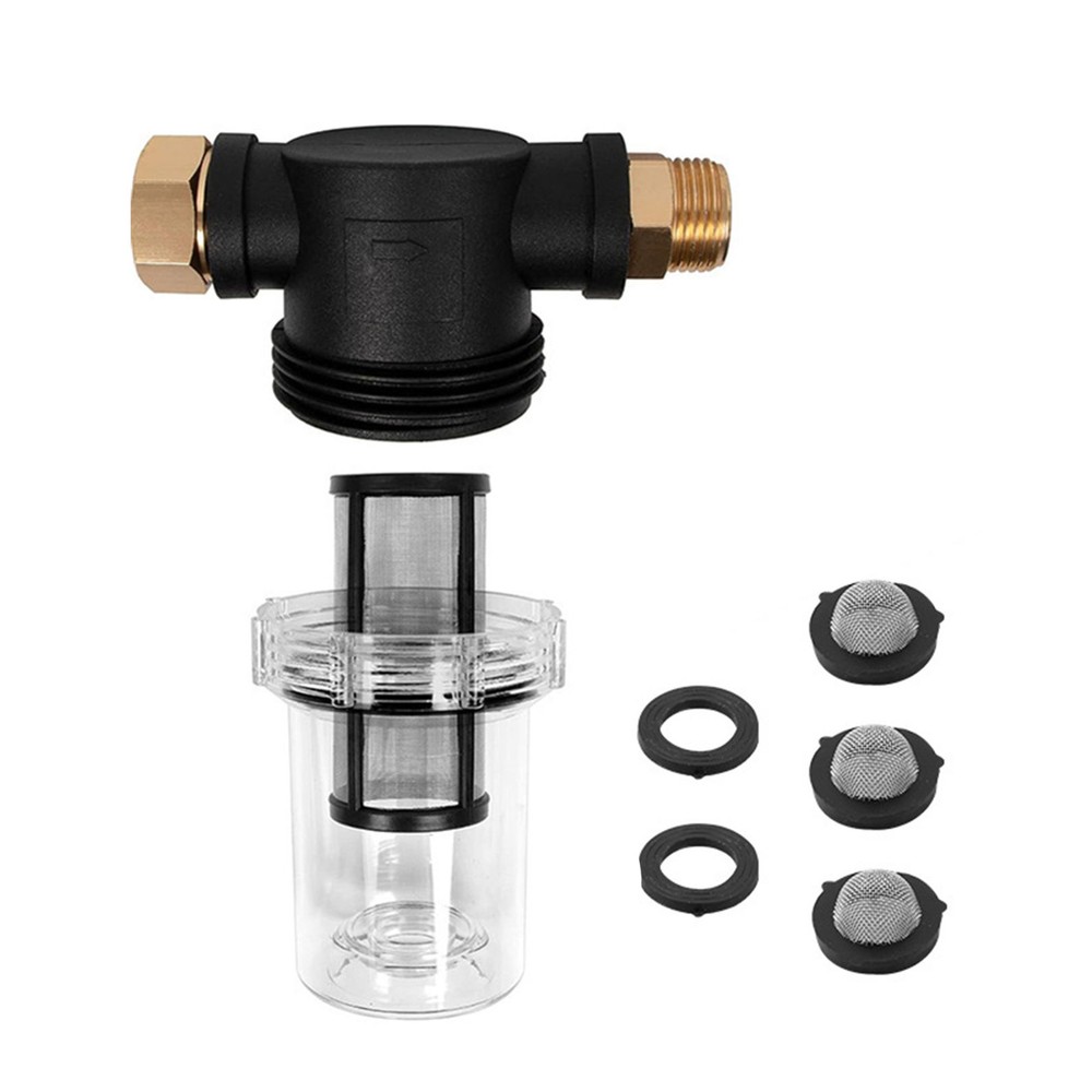 Pressure Washer Pump Protector 80 PSI Max Replaceable Mesh Screen Debris Filter