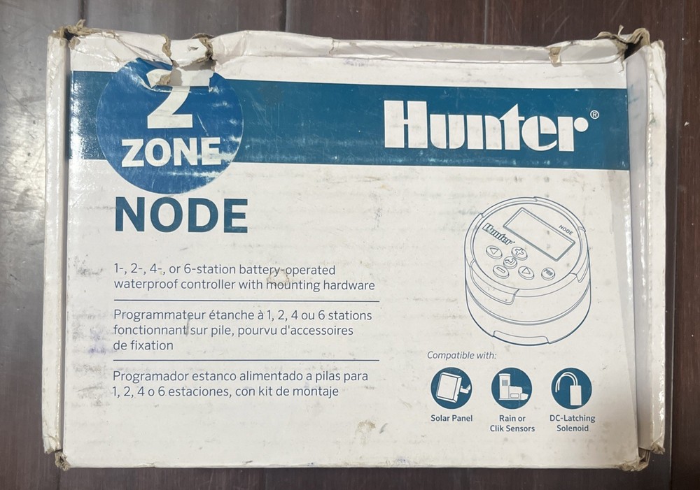 Hunter Node 2-Station Battery-Operated  Waterproof Irrigation Controller