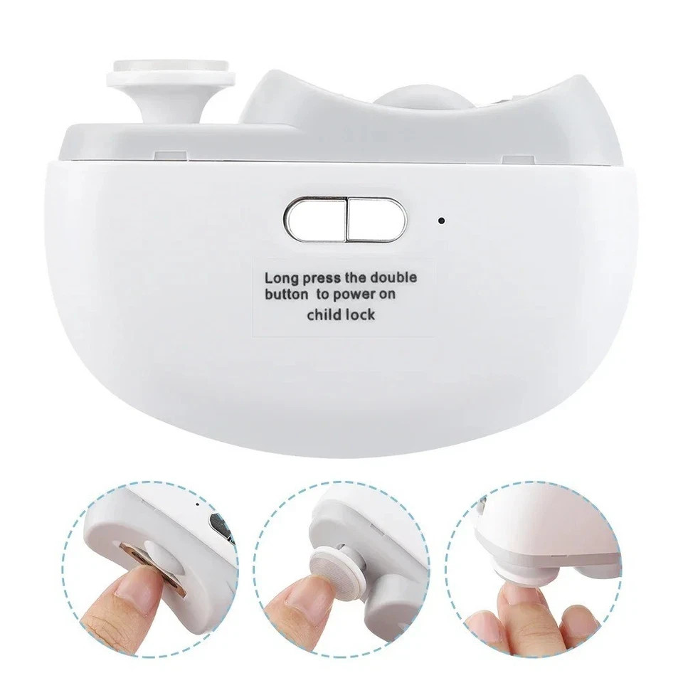 Safety Electric Nail Clipper Automatic Thick Nails Trimmer Professional Tool US