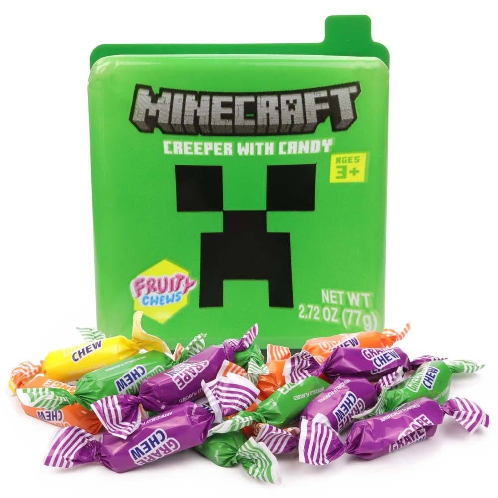 Minecraft Easter Basket Stuffer Creeper Gift Box, Individually Wrapped Fruit ...