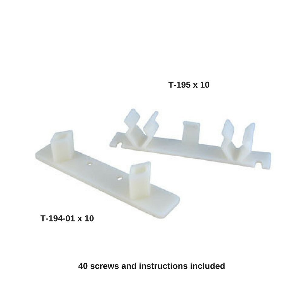 False Front Cabinet Clips (5 Sets) with Screws & Instructions - False Front C...