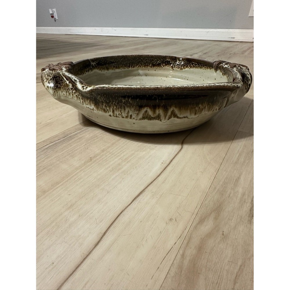 Alewine Pottery Leaf Baker Large Handthrown Ceramic Pottery Baking Dish Artisan