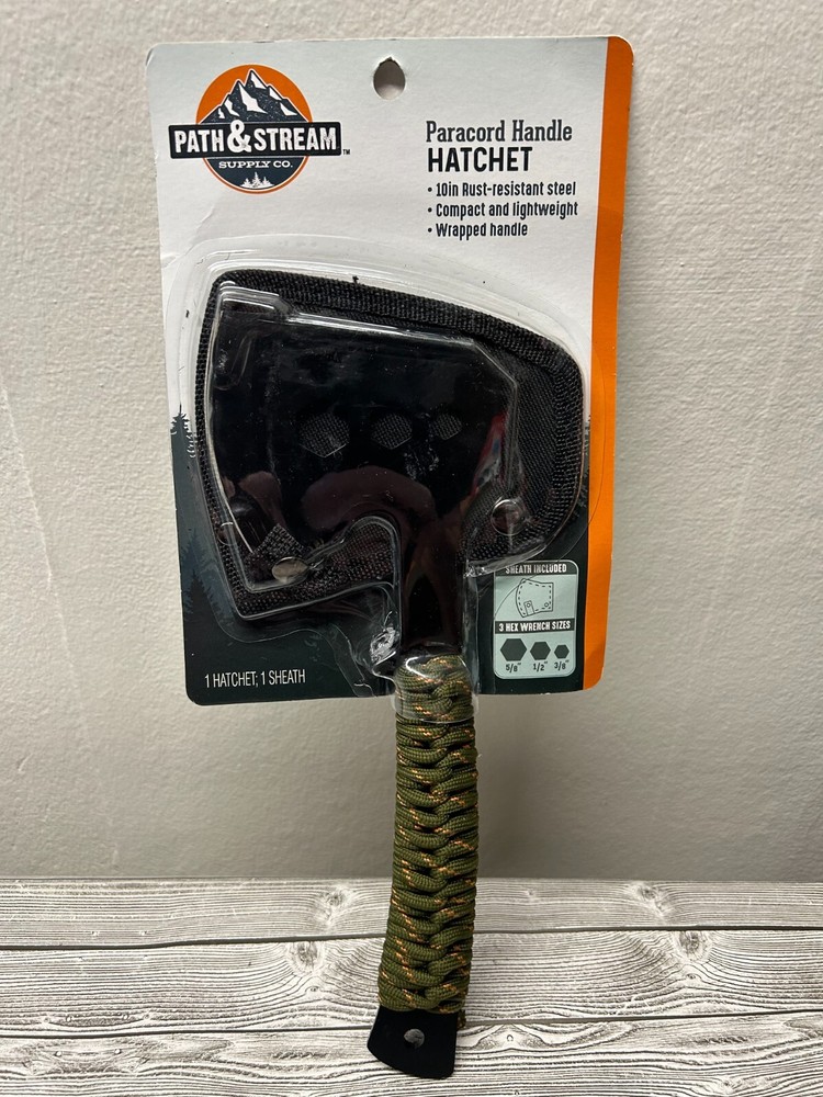 Path & Stream Supply Co Paracord Handle Hatchet NEW
