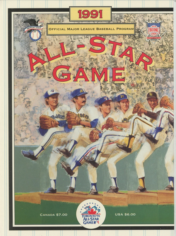 1991 MLB All Star Game OFFICIAL PROGRAM NEAR MINT Condition