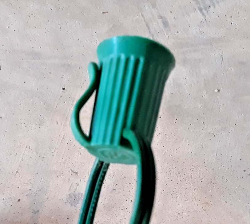 25 Socket C9 Outdoor Christmas / Patio Light String Set - String Only No Bulbs A