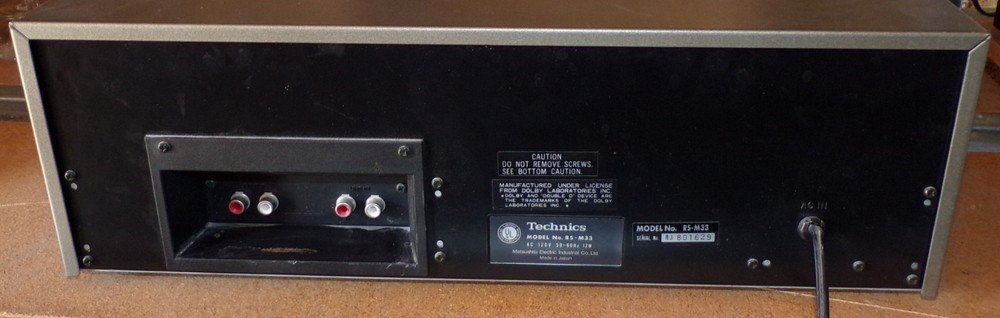 Vintage Technics M33 Stereo Cassette Deck- tested and working