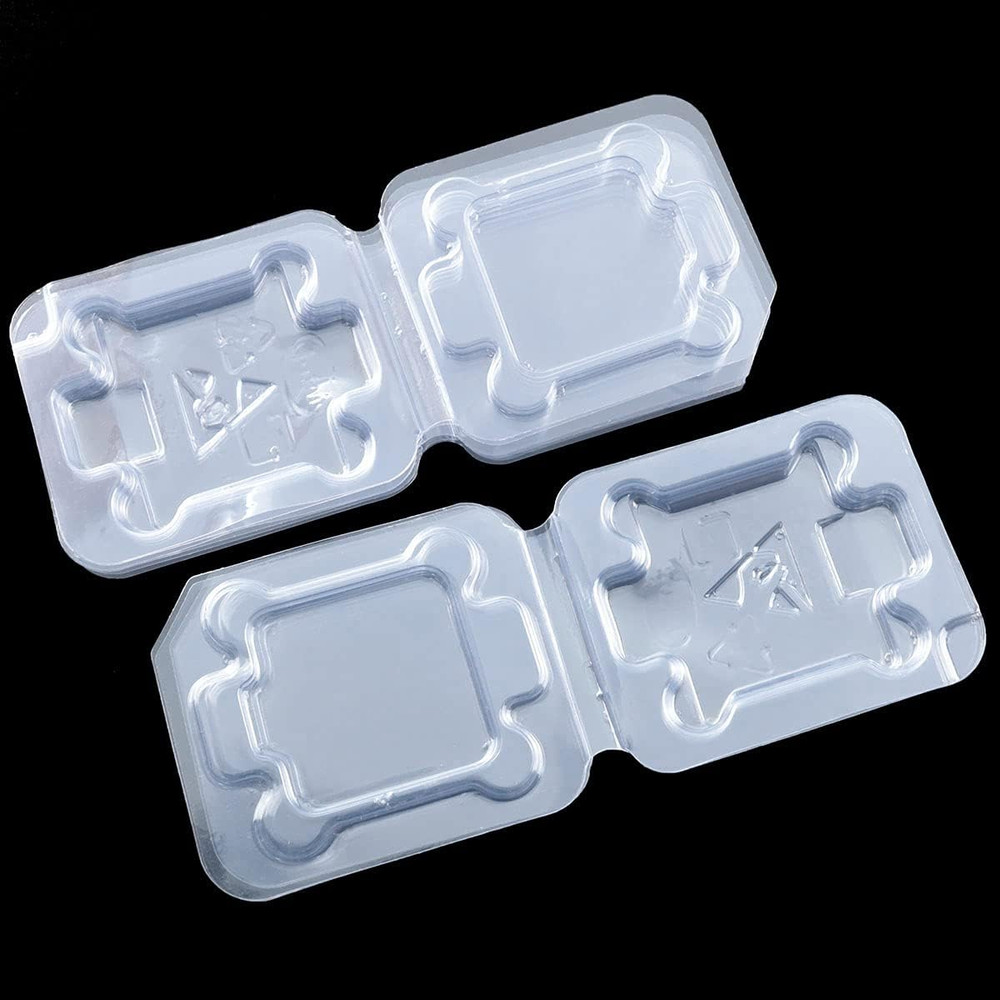 14Pcs Universal CPU Protection Box 5.5X6.5Cm Computer CPU Case Tray Flip Top Con