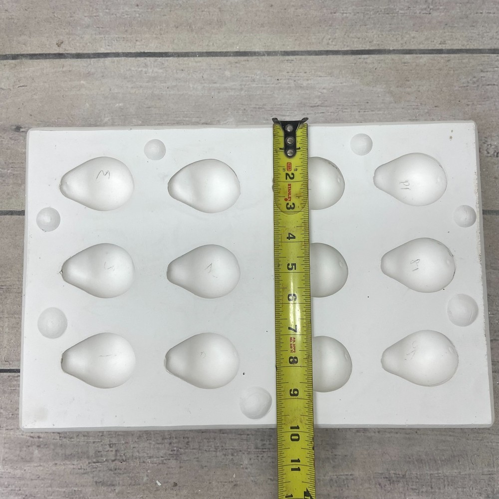 Unbranded Ceramic Casting Mold Twelve Pears Figurine