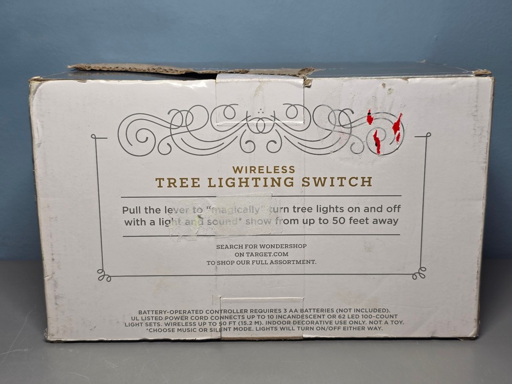Wondershop at Target WIreless Tree Lighting Switch Wireless ON/OFF Switch -Read