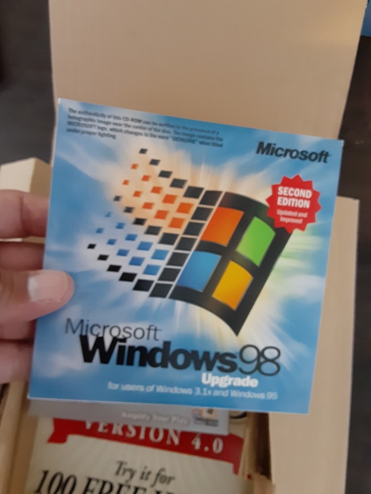 MICROSOFT WINDOWS 98 SECOND EDITION FULL OPERATING SYSTEM WIN 98 #S202