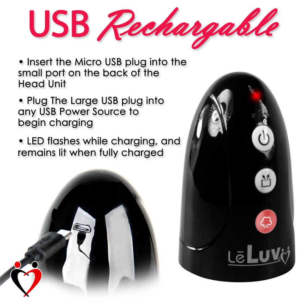 LeLuv iPump Replacement Wireless Head Unit with Adapter to 1/4" Vacuum Systems