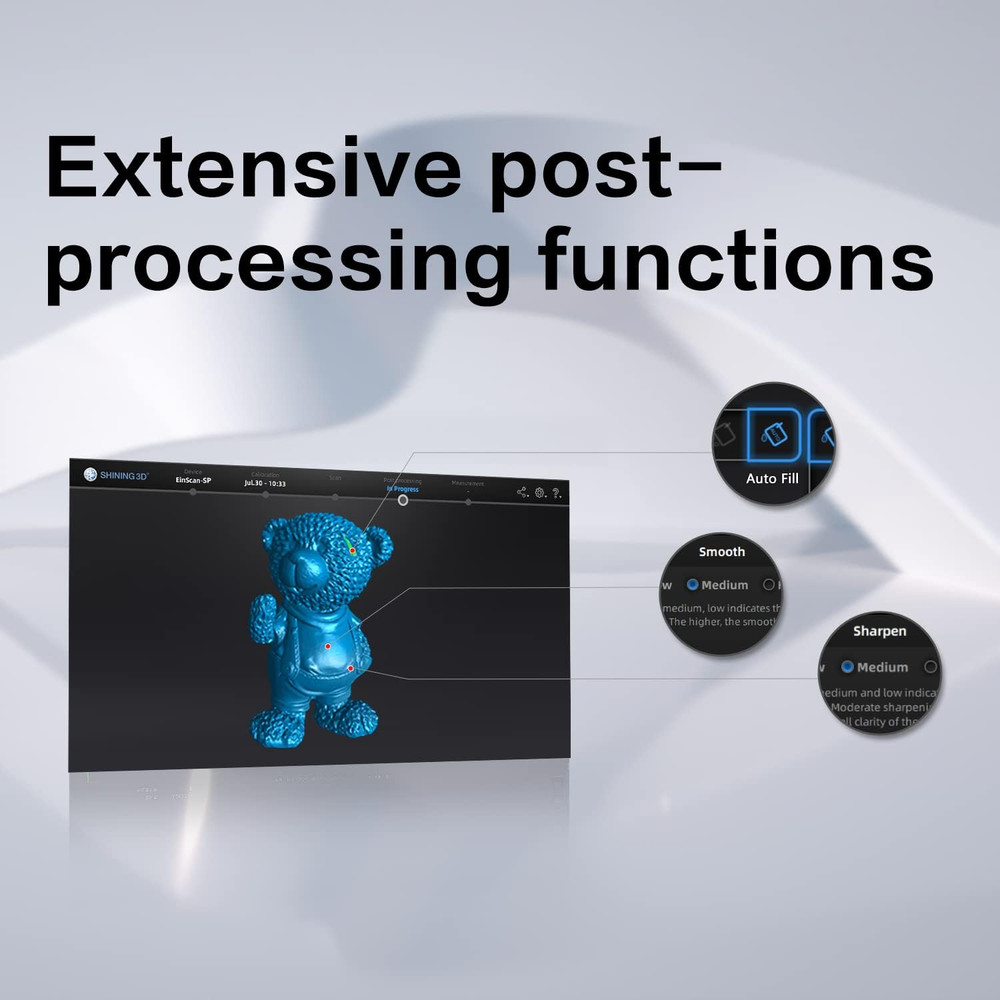 Shining3D [ -Sp V2 ] White Light Desktop 3D Scanner with Tripod and Scanning Sof