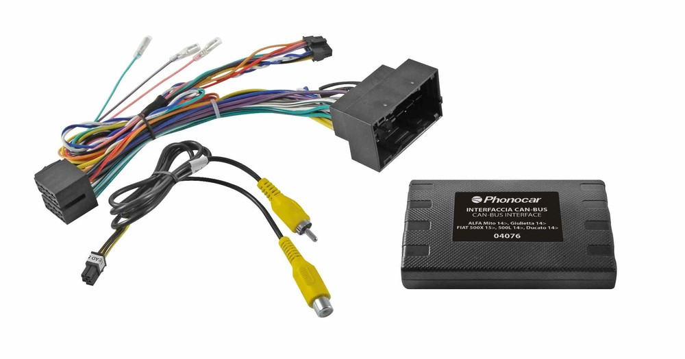 Phonocar 04076 Steering Wheel Control Interface FIAT ALFA UCONNECT Menu