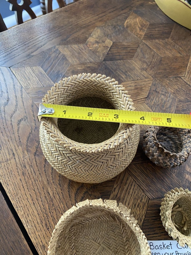 Peruvian Baskets. Set Of 4