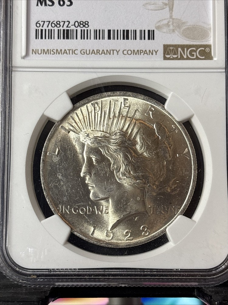 1923-P Peace Silver Dollar $1 NGC MS63