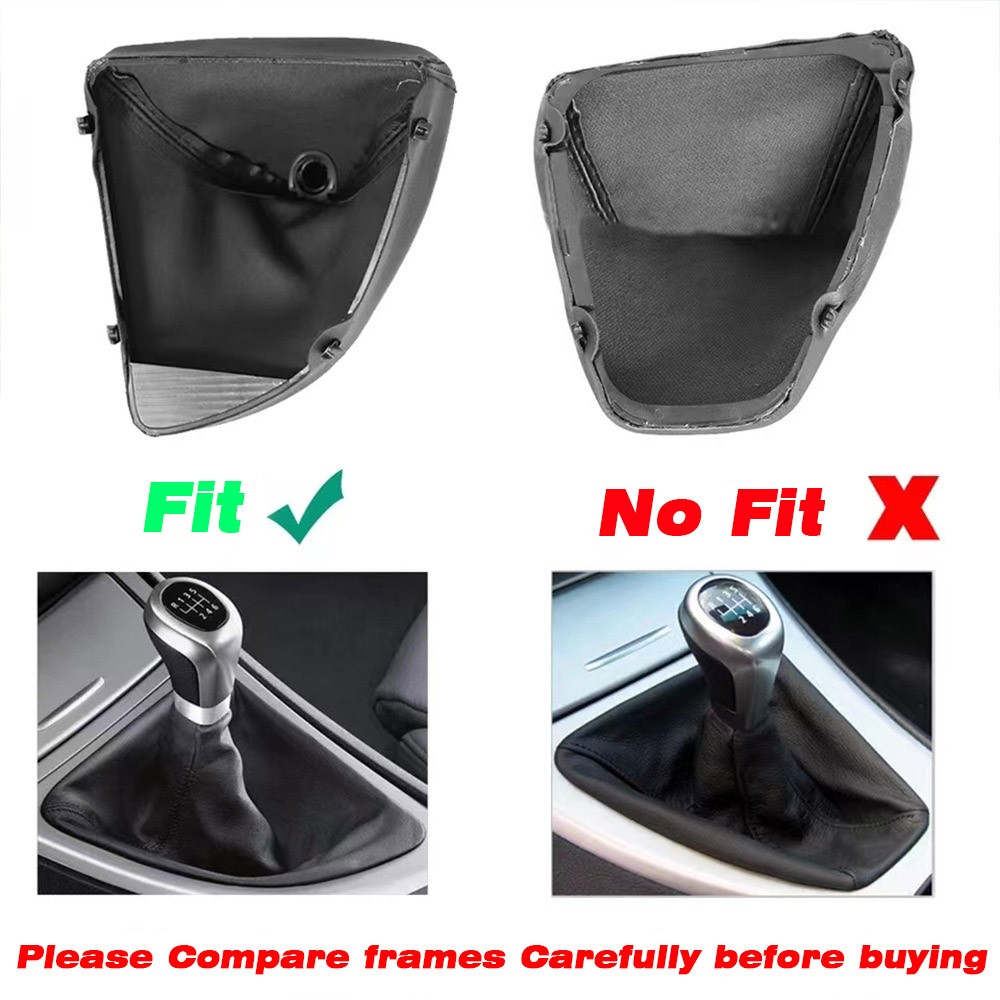 6Speed Shifter Lever Boot Cover For BMW 1 Series E81 E82 E87 E88 Left-hand Drive
