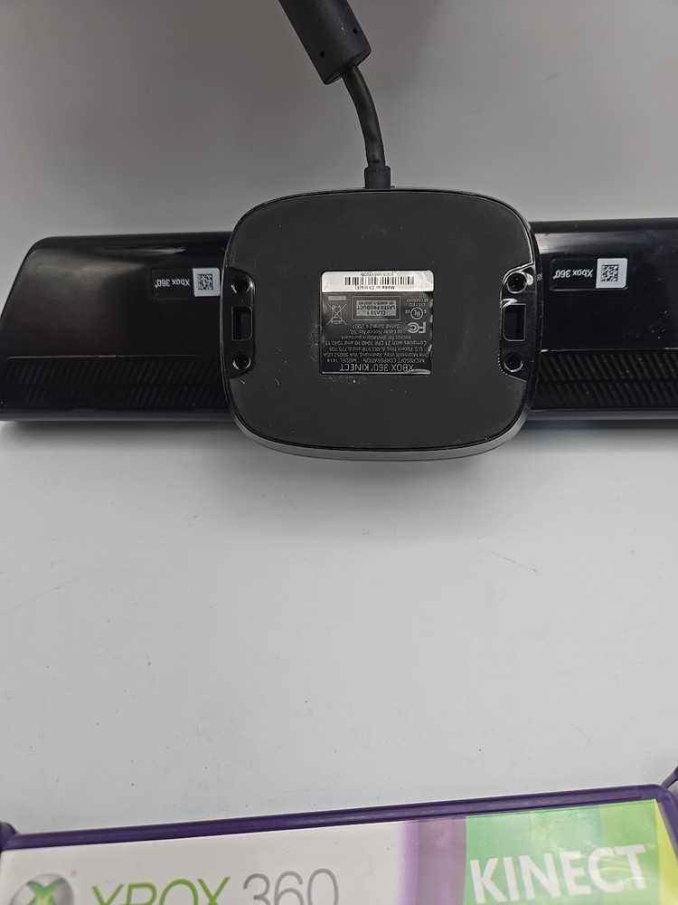 Xbox 360 Kinect Bundle: Sensor Bar 1414 with Adapter And 3 Kinect Games - TESTED