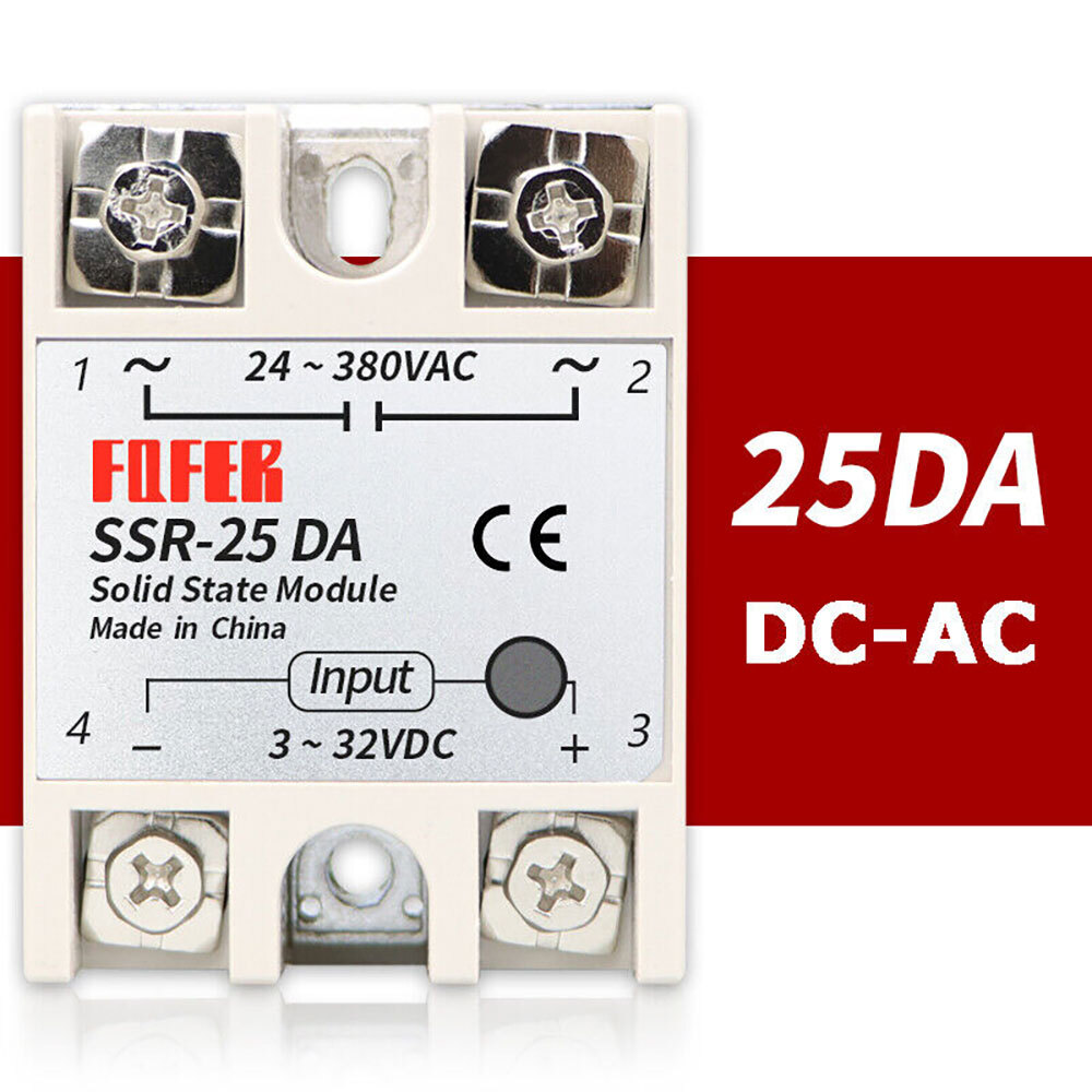 Solid State Relay Module SSR-25/40/60/80/100DA DC-AC High voltage Single-phase #