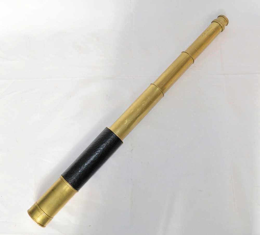 Three draw telescope – J. Newton, Halifax.
