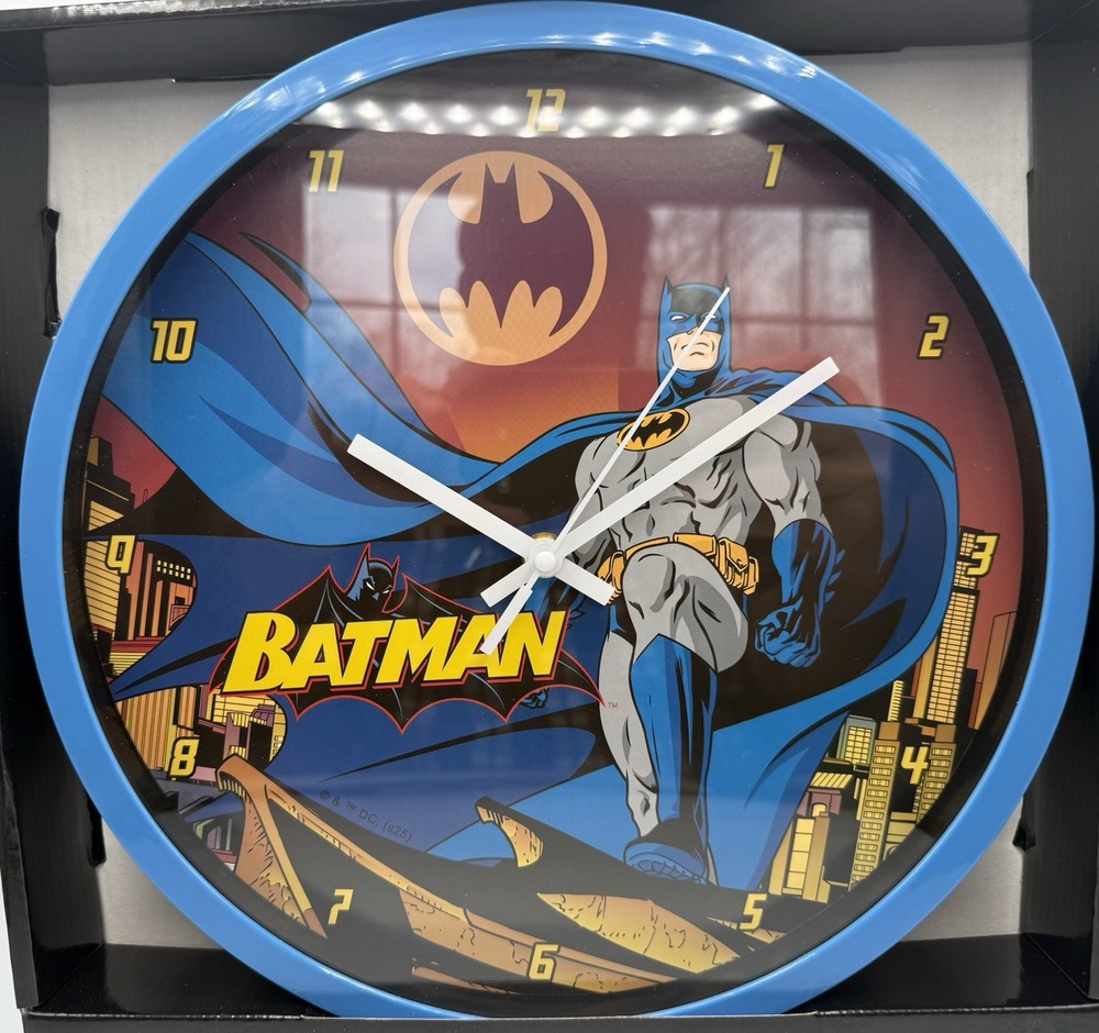 Batman Comic Style 12" Analog Wall Clock DC Comics Decorative Home Decor New