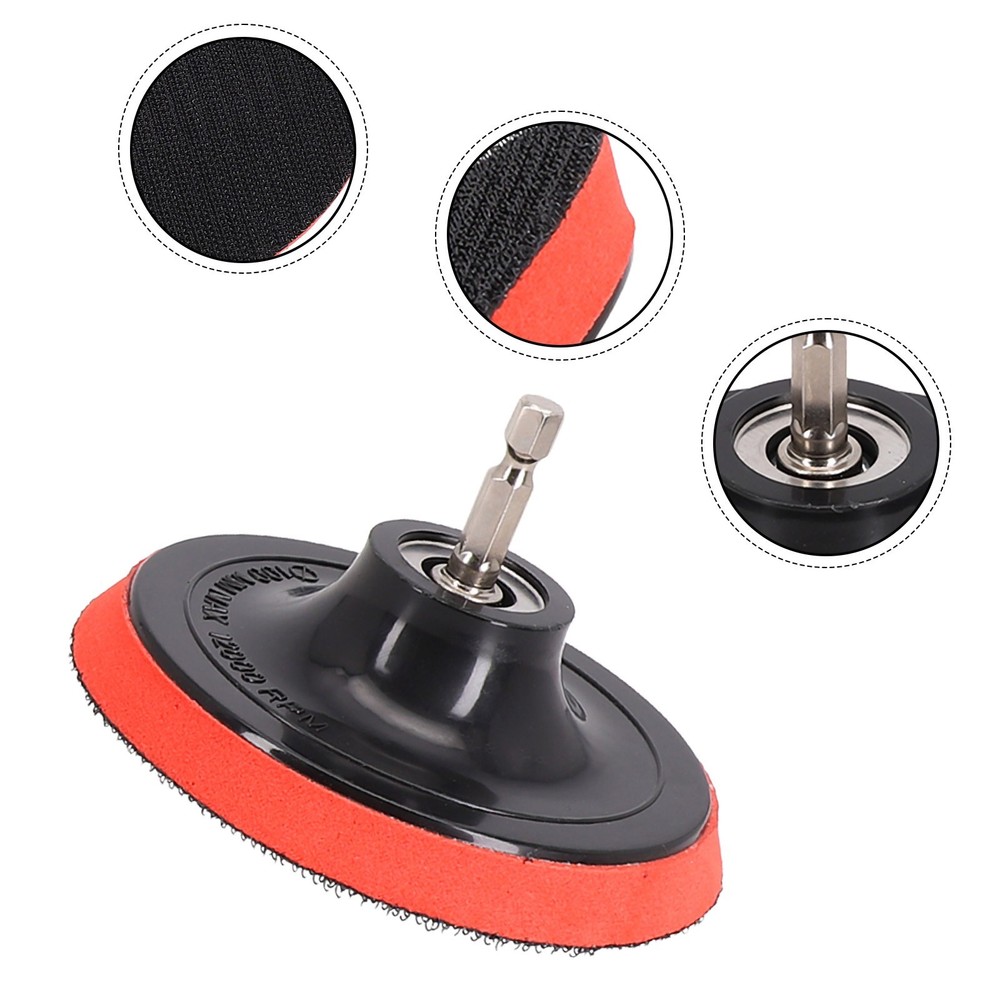 Buffing Pad For Sanding Discs Buffing Pad Polyurethane Accessories Drill Adapter