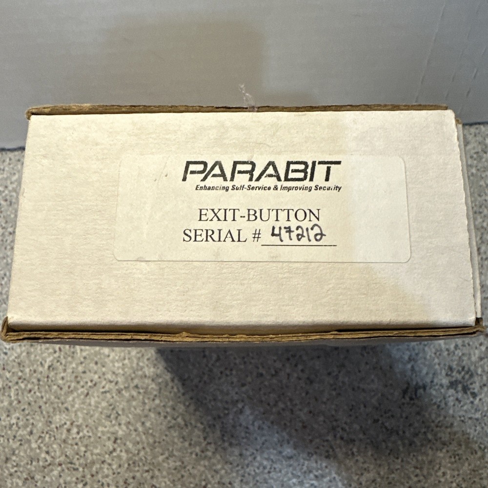 ** NEW ** Parabit XBTN-N-M Narrow Plate Push To Exit Button