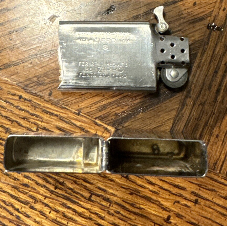1970 Zippo Slim Lighter “HE” “HYRE”