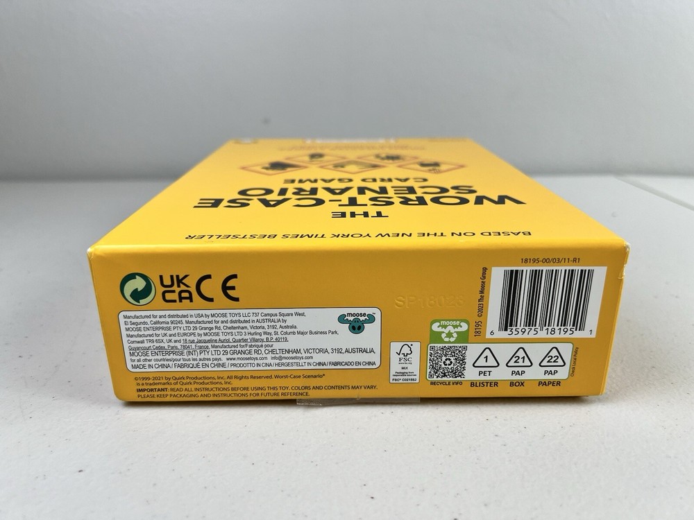 The Worst-Case Scenario Card Game NEW **OPEN BOX**