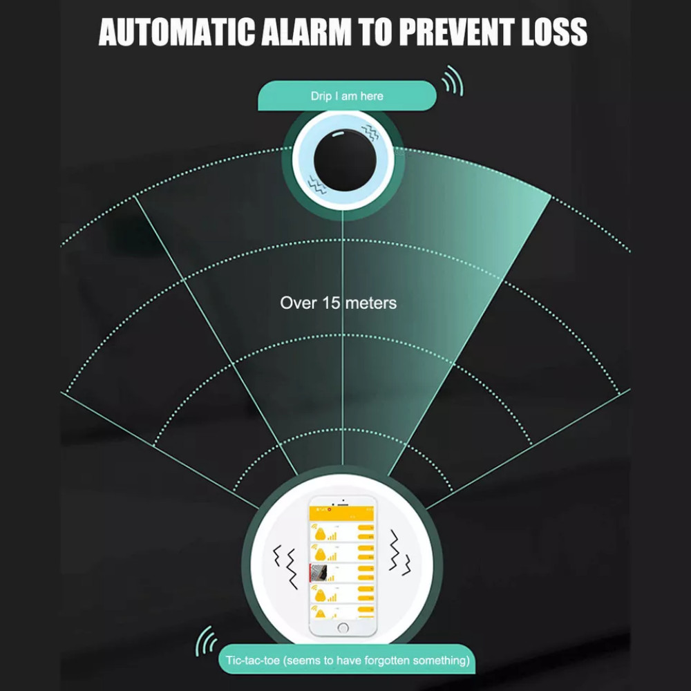 Mini GPS Tracker Bluetooth 5.0 Tag Pet Kids Bag Wallet Tracking IOS Android