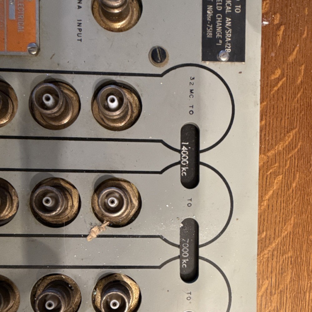 AN/SRA-12B Electrical Filter Assembly Panel Militaria