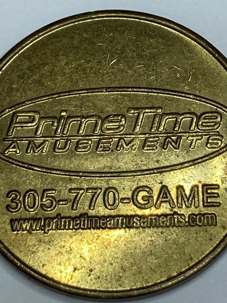 Prime Time Amusements Arcade Game Token 24mm #qa1