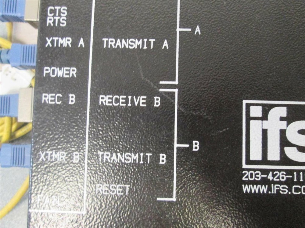 IFS D9130-RS-232 Drop & Repeat Data Optical Repeater w/ Cables