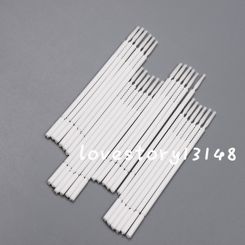 500 Pcs Dental Micro Brush Bendable Applicator Tips Long Cylidner 5 Boxes White