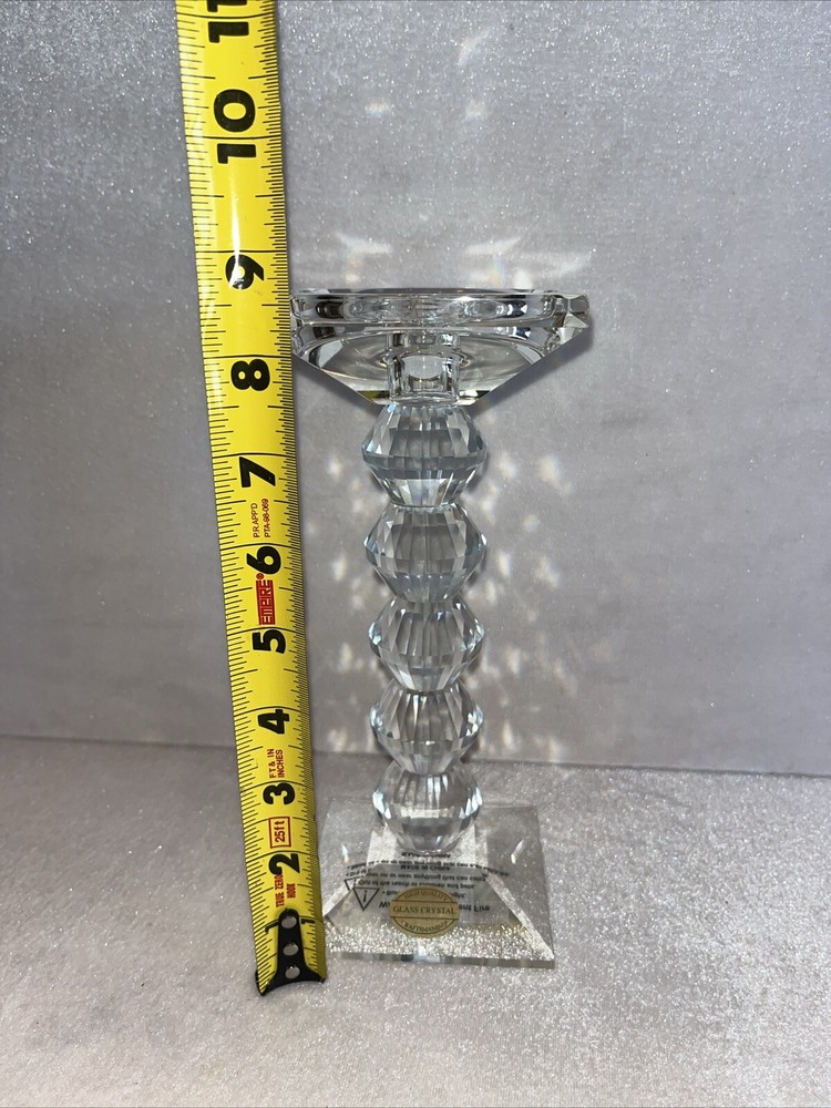 Elegant Crystal Candle Holder Column Modern Design