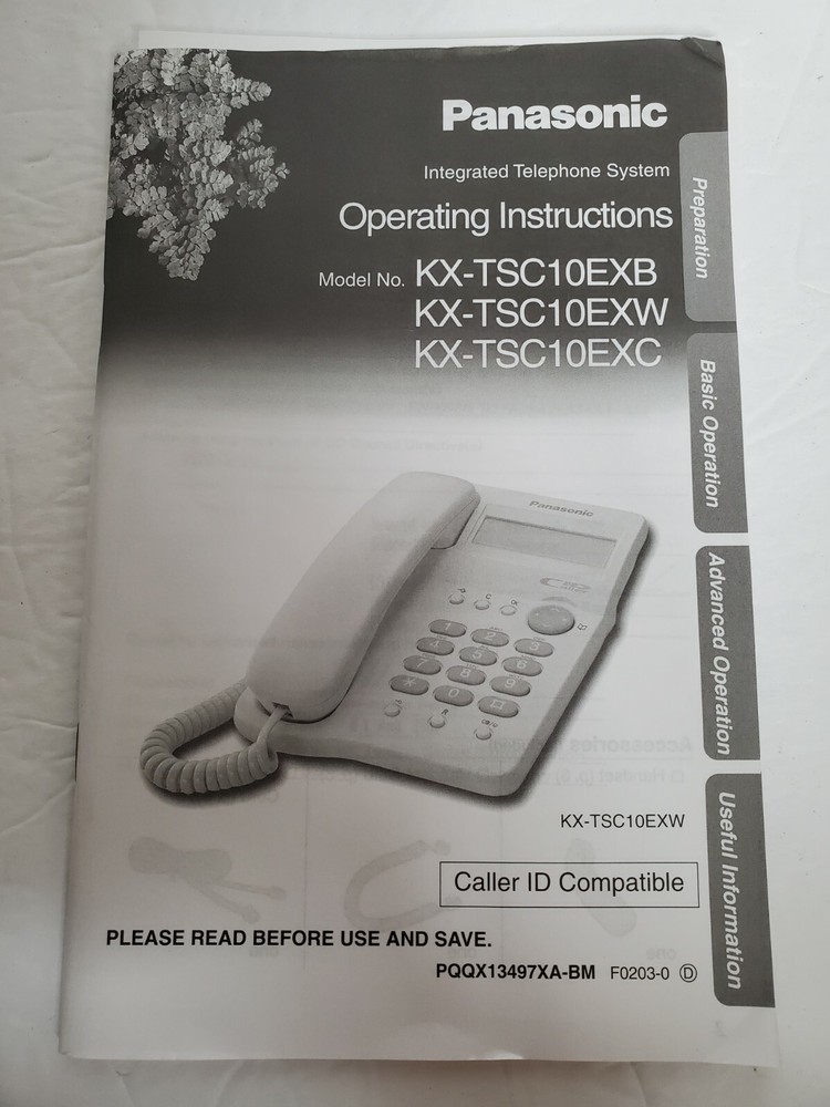 Panasonic KX-TSC10EX w/ CALLER ID