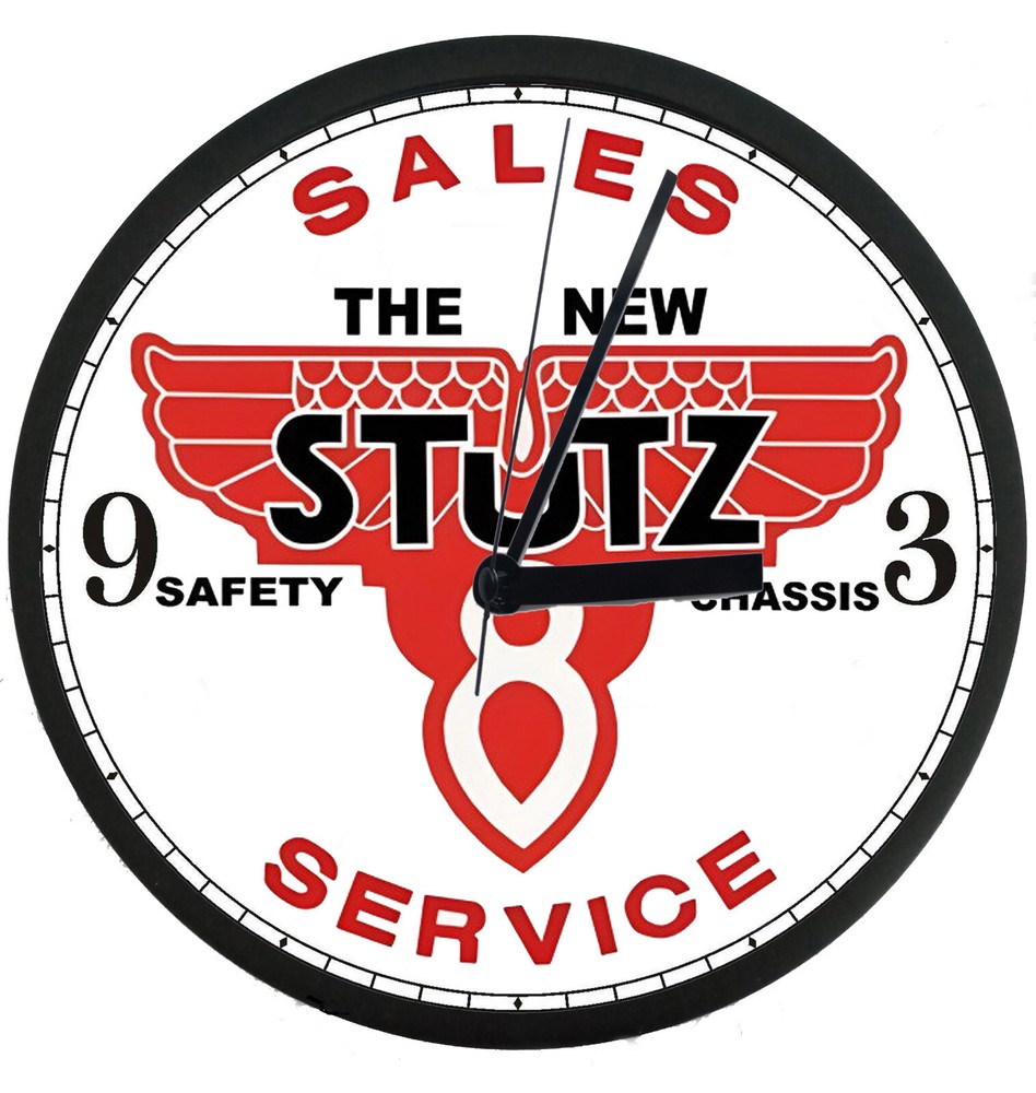 Stutz Wall Clock, Mancave, Garage, Retro