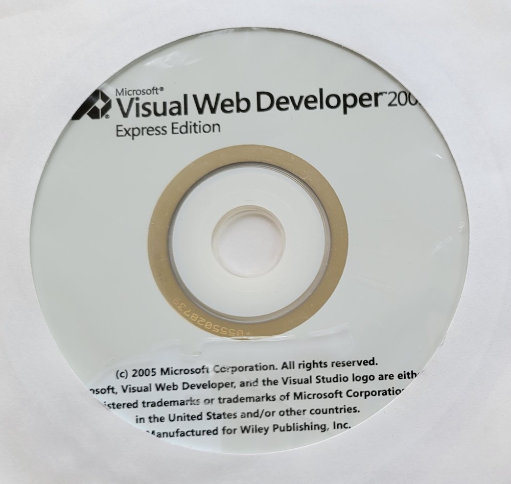 Vintage - Microsoft Visual Web Developer 2005 Express Edition